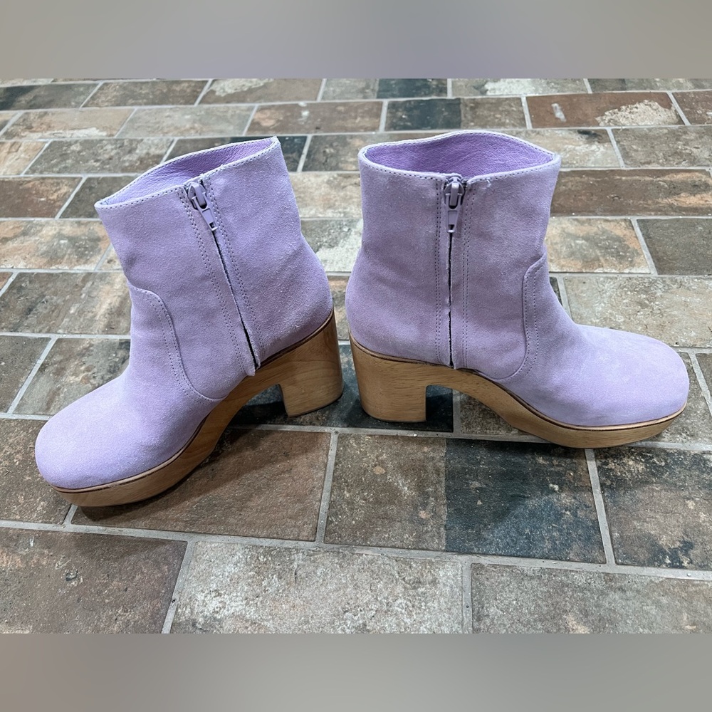 Charlotte Stone Platform Ankle Boots